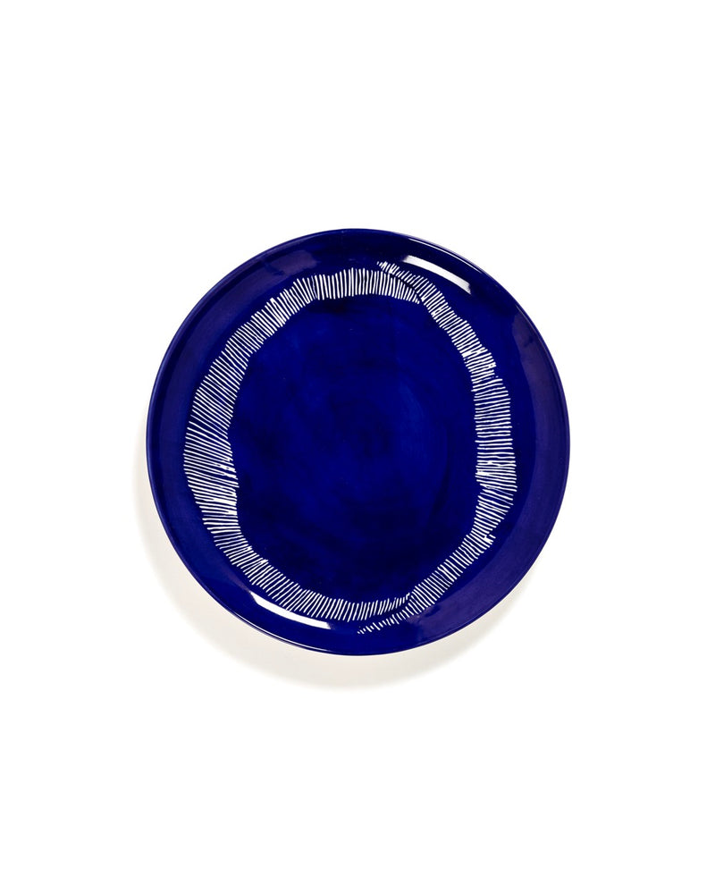 Lot De 2 Assiettes L - Bleu Foncé - Blanc Feast - By Ottolenghi