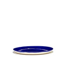 Lot De 2 Assiettes L - Bleu Foncé - Blanc Feast - By Ottolenghi