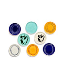 Lot De 2 Assiettes L - Bleu Foncé - Blanc Feast - By Ottolenghi