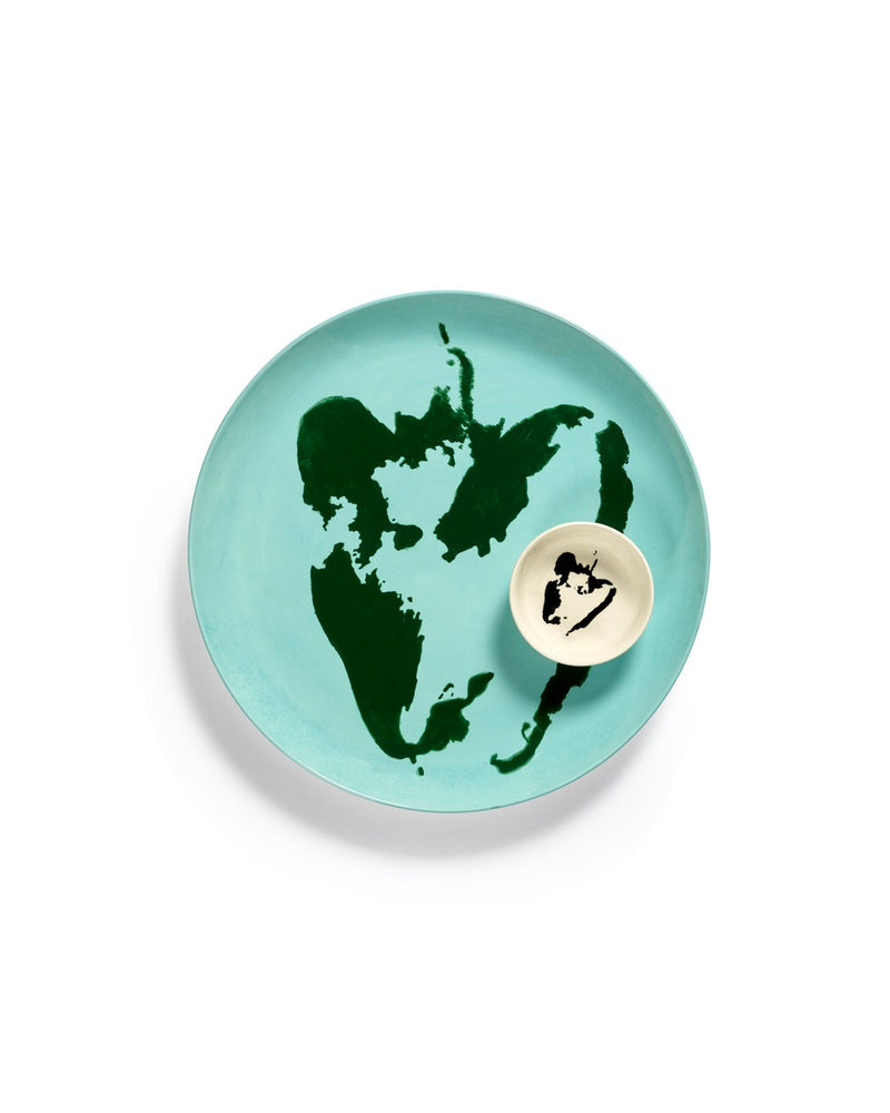 Lot De 2 Assiettes L - Azur Poivron - Vert Feast - By Ottolenghi