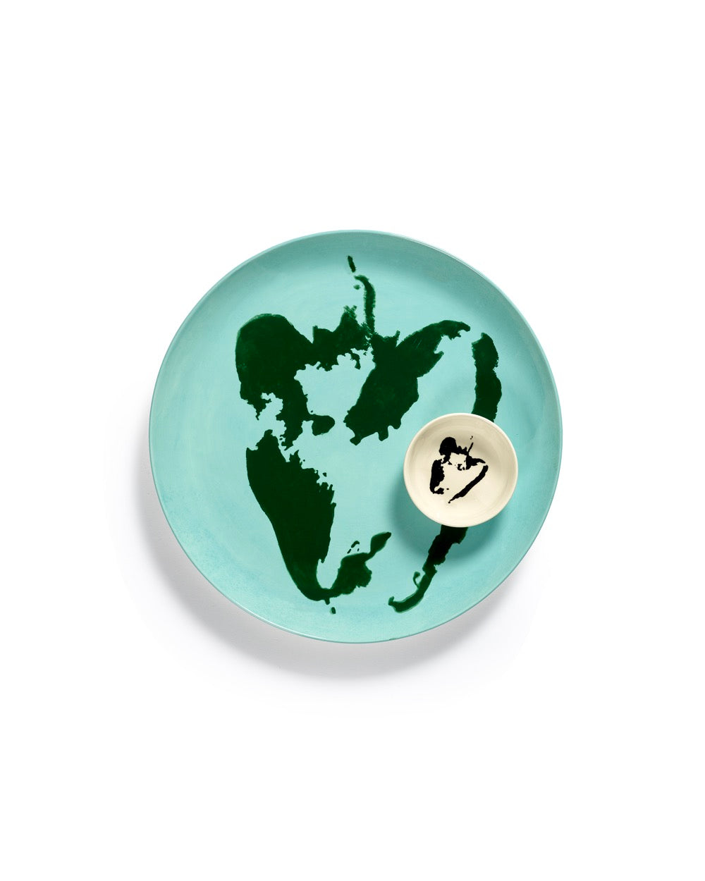 Set of 2 Large Plates - Azure Pepper - Green Feast - By Ottolenghi