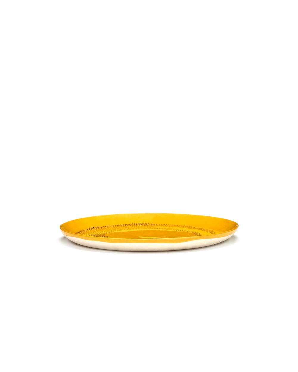 Lot De 2 Assiettes L - Jaune Dots - Noir Feast - By Ottolenghi