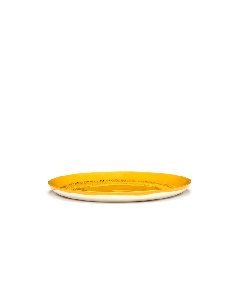 Juego de platos de 2 L - Puntos amarillos - Black Feast - De Ottolenghi