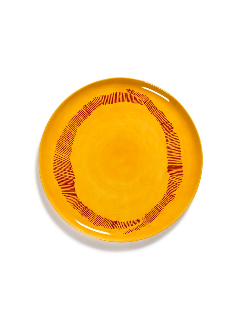 Assiette De Service - Jaune - Rouge Feast - By Ottolenghi