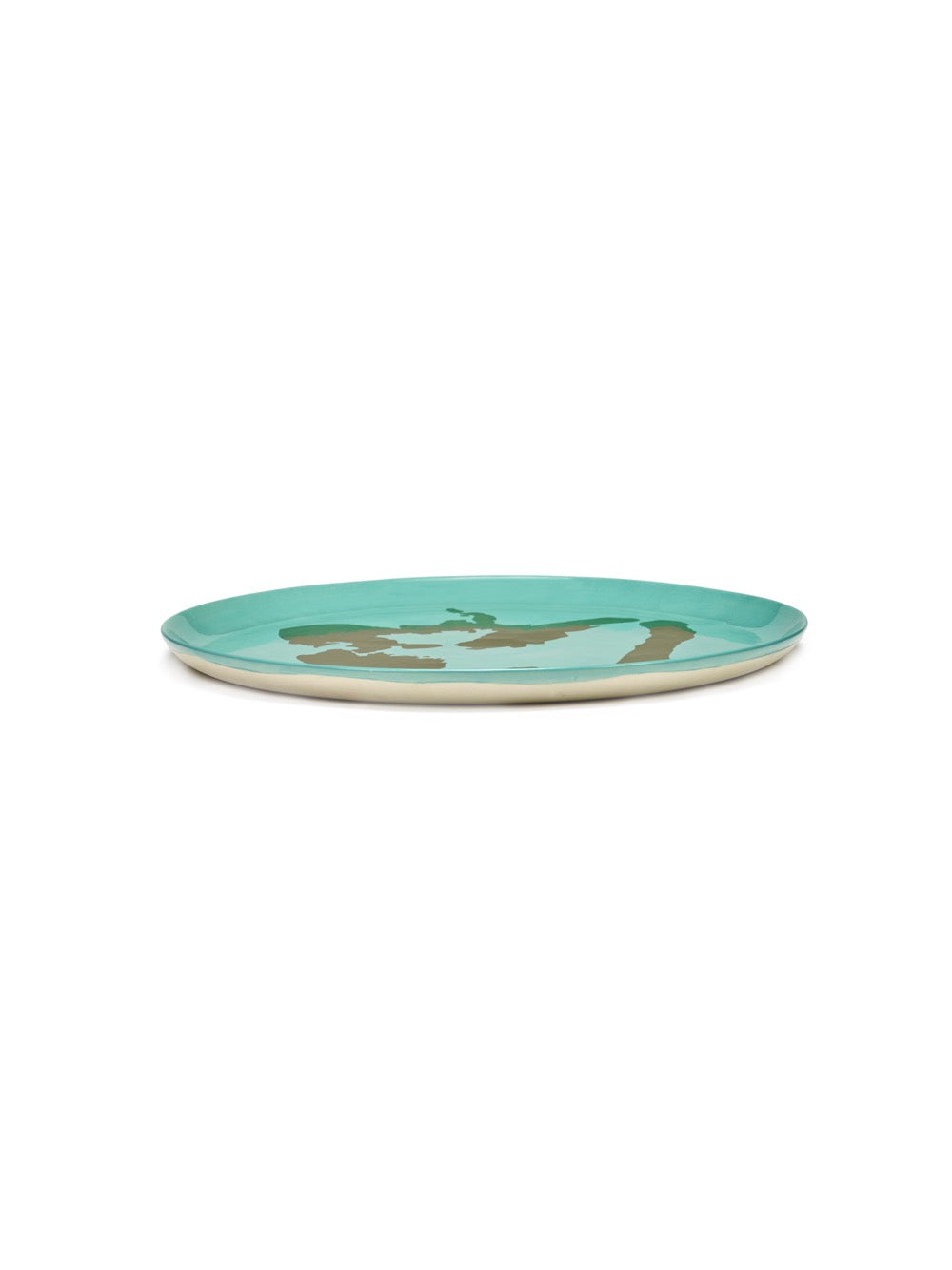 Serving Plate - Azure Pepper - Gold Feast - By Ottolenghi