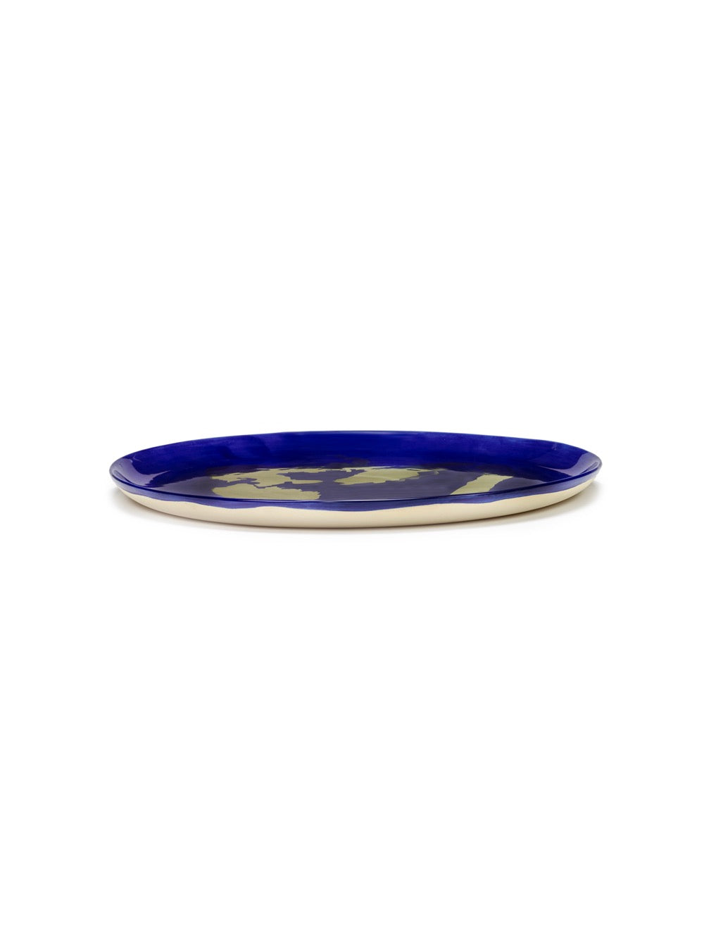Serving Plate - Dark Blue - Gold Feast - By Ottolenghi