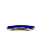 Serving Plate - Dark Blue - Gold Feast - By Ottolenghi