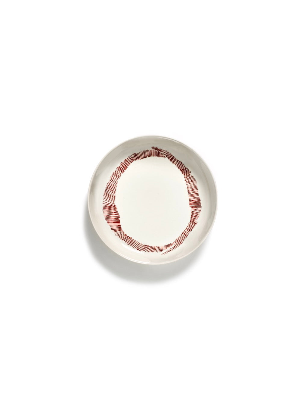 Lot De 2 Assiettes Haute - Blanche - Rouge Feast - By Ottolenghi