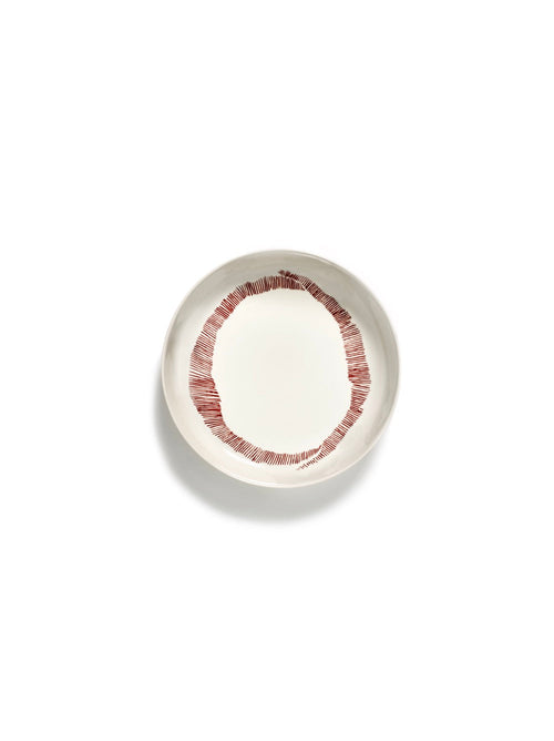 Lot De 2 Assiettes Haute - Blanche - Rouge Feast - By Ottolenghi