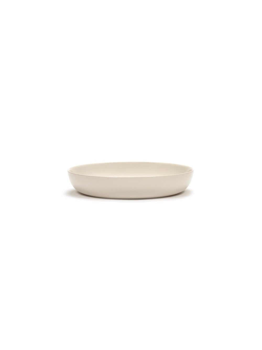 Feast - Lot De 2 Assiettes Hautes - Grès - Blanc Poivre Noir