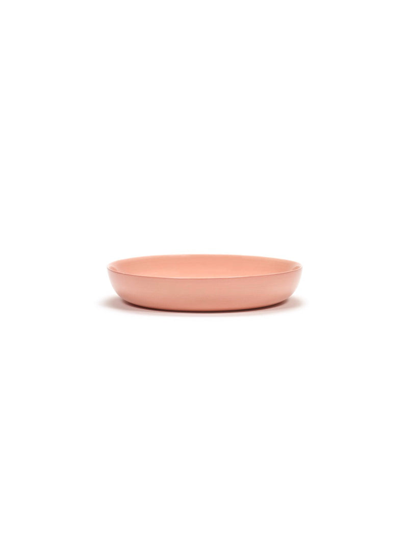 Set Of 2 High Plates - Pepper Pink - Feast Blue - By Ottolenghi