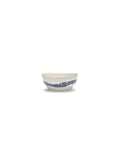 Lot De 4 Bols S - Blanc Stripes - Bleu Feast - By Ottolenghi