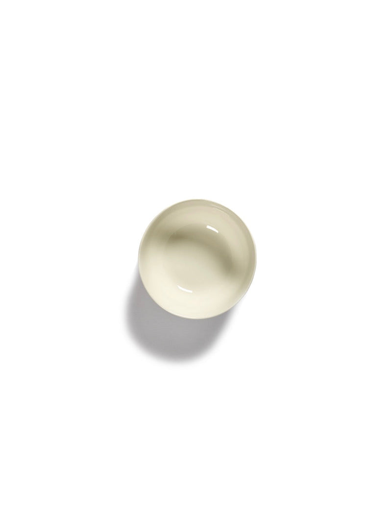 Lot De 4 Bols S - Blanc Stripes - Bleu Feast - By Ottolenghi