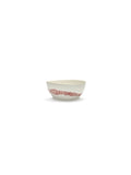 Set of 4 Small Bowls - White Stripes - Red Feast - By Ottolenghi