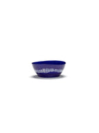 Feast - Lot De 4 Bols - L - Grès - Bleu Foncé Stripes Blanc