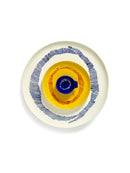 Lot De 4 Assiettes Tapas S - Bleu Foncé - Blanc Feast - By Ottolenghi