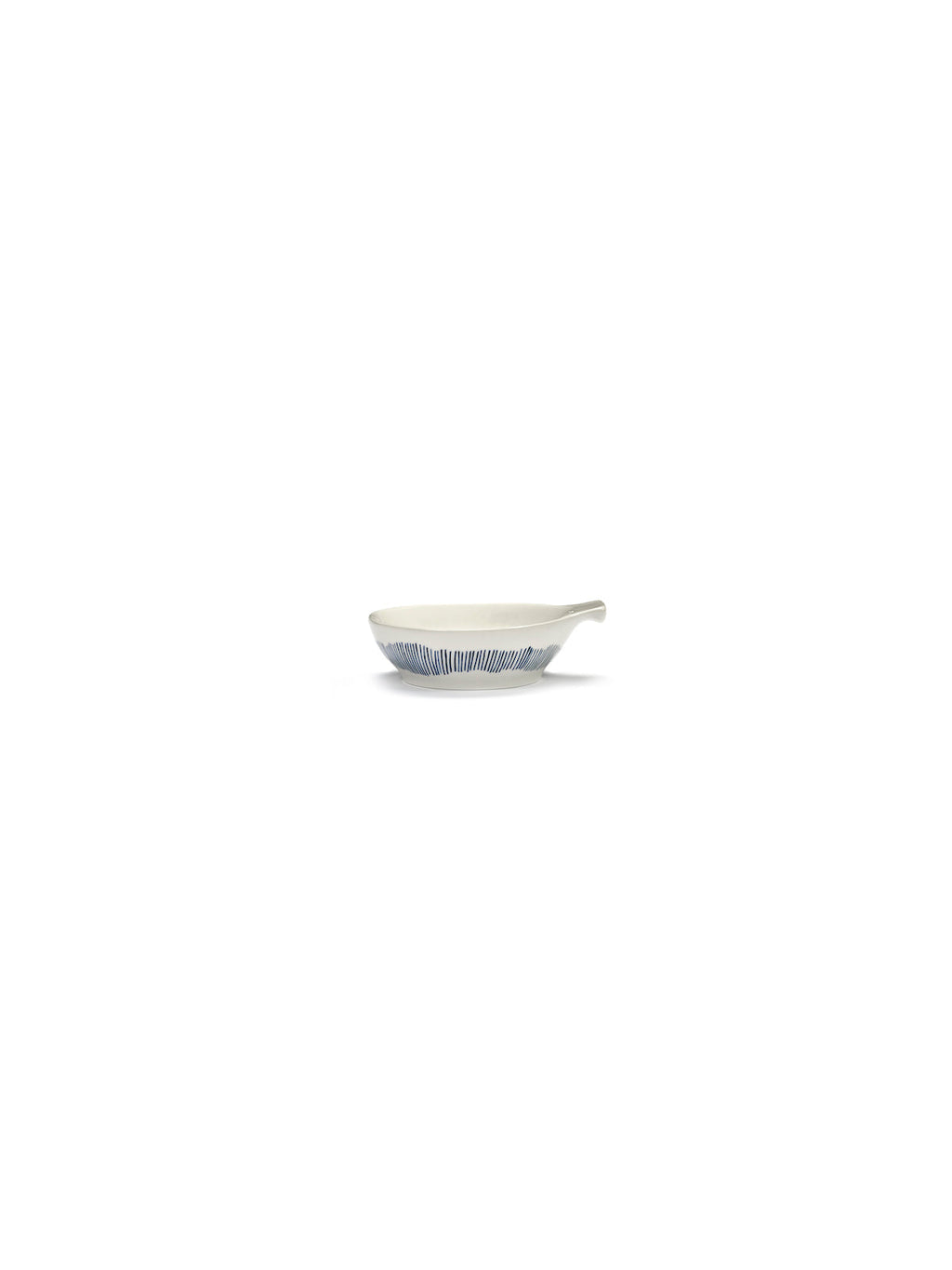 Set Of 4 L Tapas Plates - White - Blue Feast - By Ottolenghi