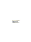 Set Of 4 L Tapas Plates - White - Blue Feast - By Ottolenghi