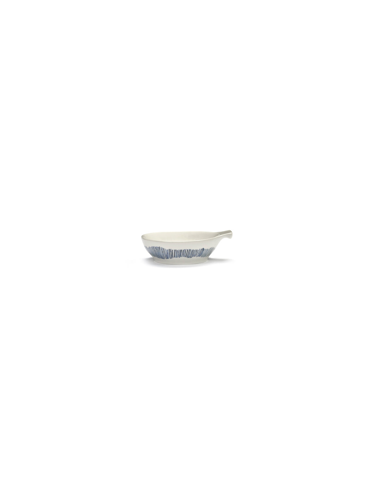Set Of 4 L Tapas Plates - White - Blue Feast - By Ottolenghi