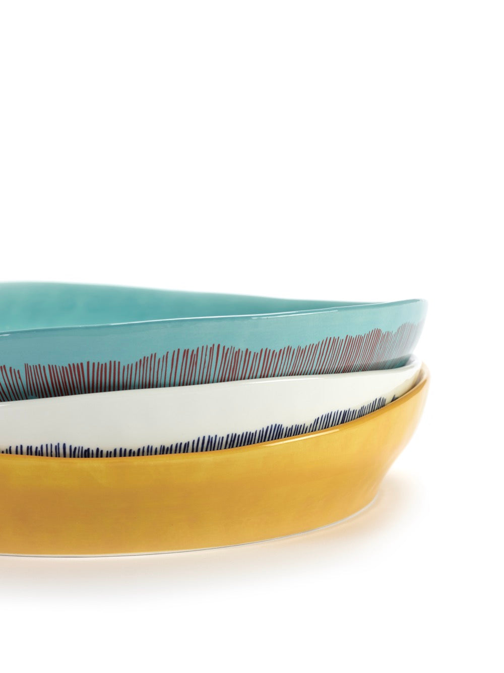 Bol De Service S - Blanc - Bleu Feast - By Ottolenghi