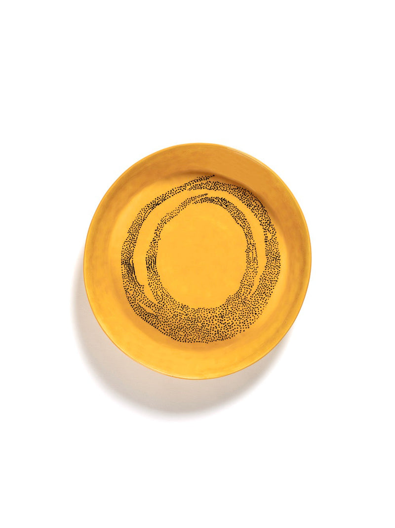 Serving Bowl S - Yellow Dots - Black Feast - By Ottolenghi