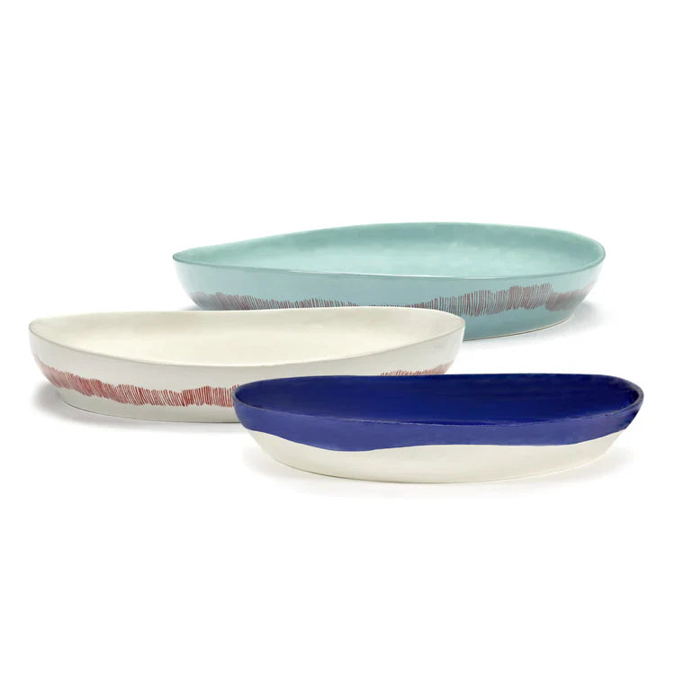 M Rust/Dark Serving Dish - Blue - By Anita Le Grelle