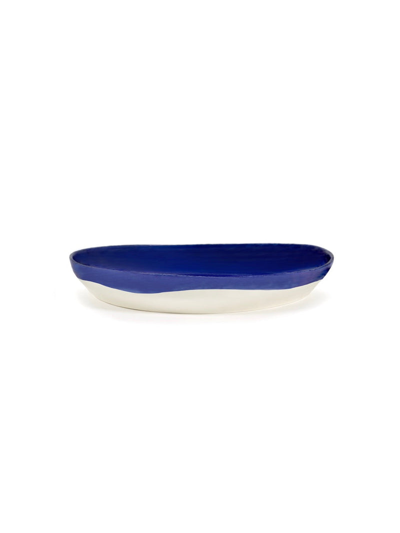 Serving Bowl M - Dark Blue - Feast White - By Ottolenghi