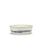 Saladier - Blanc Stripes - Bleu Feast - By Ottolenghi