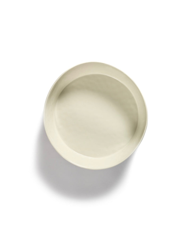 Salad bowl - White Stripes - Blue Feast - By Ottolenghi