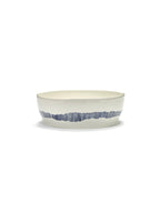 Saladier - Blanc Stripes - Bleu Feast - By Ottolenghi