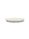 Plat De Service S - Blanc - Bleu Feast - By Ottolenghi