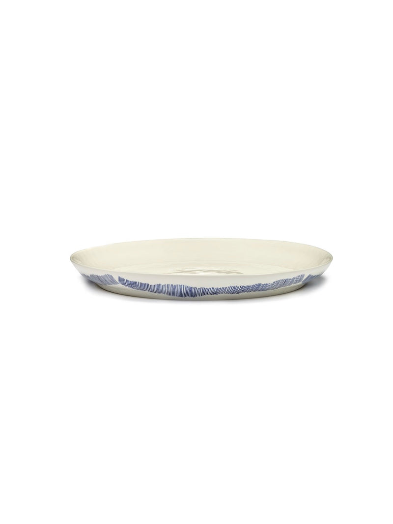 Plat De Service S - Blanc - Bleu Feast - By Ottolenghi