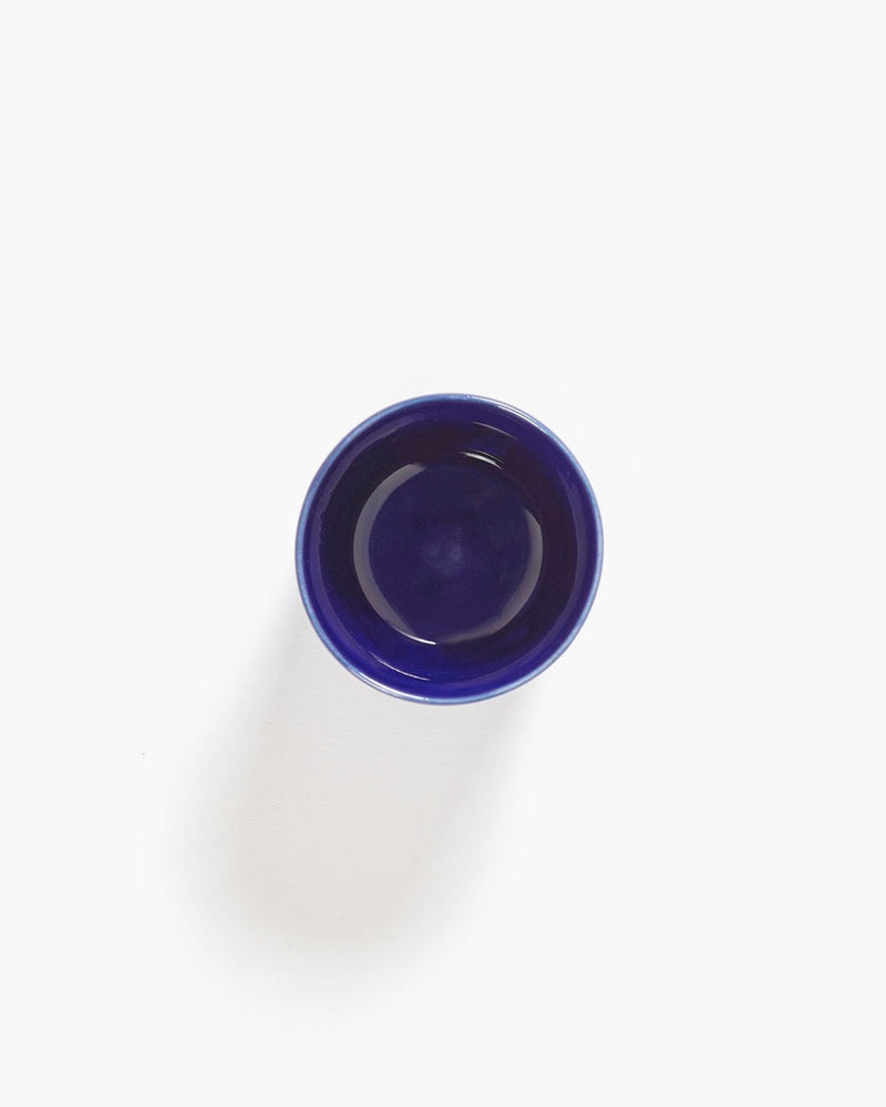 Lot De 4 Tasses À Expresso - Bleu Foncé - Blanc Feast - By Ottolenghi