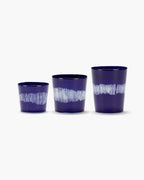 Lot De 4 Tasses À Expresso - Bleu Foncé - Blanc Feast - By Ottolenghi