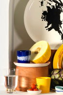 Lot De 4 Tasses À Expresso - Bleu Foncé - Blanc Feast - By Ottolenghi