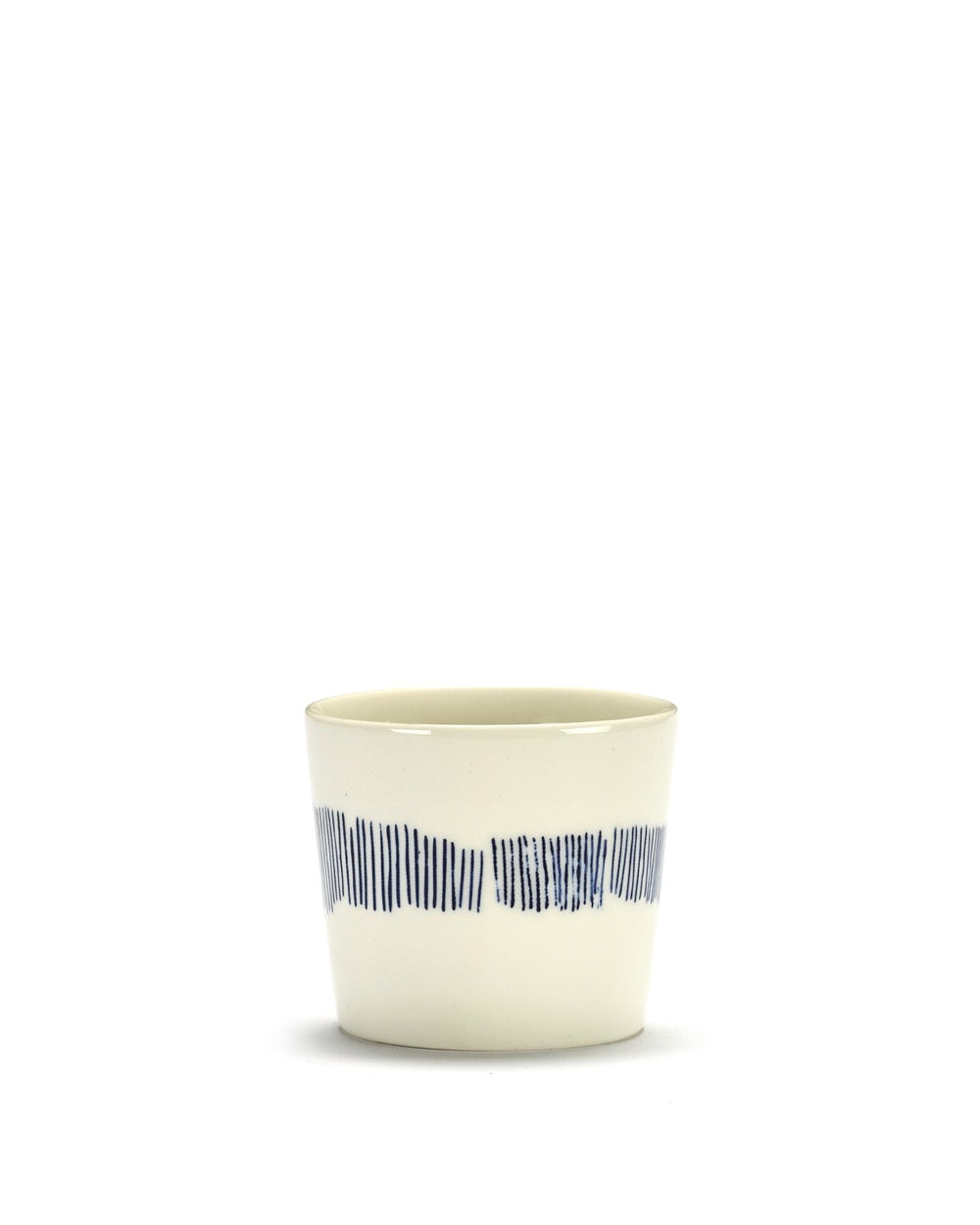 Lot De 4 Tasses À Expresso - Blanc - Bleu Feast - By Ottolenghi