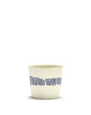 Set of 4 Espresso Cups - White - Blue Feast - By Ottolenghi