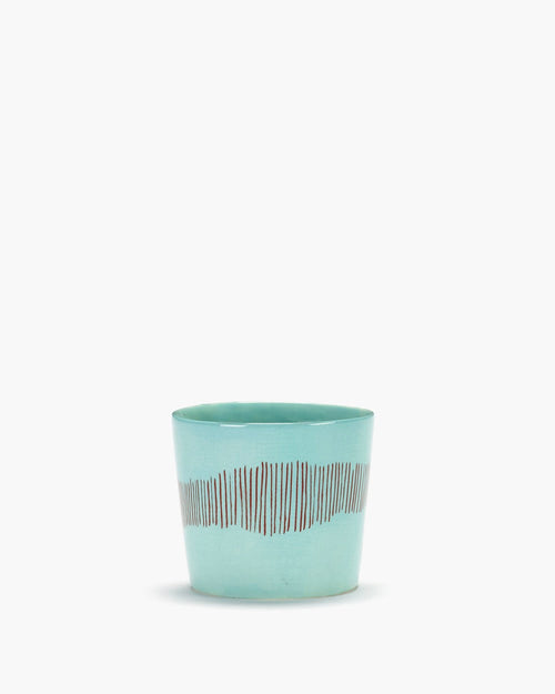 Lot De 4 Tasses À Expresso - Azur - Rouge Feast - By Ottolenghi