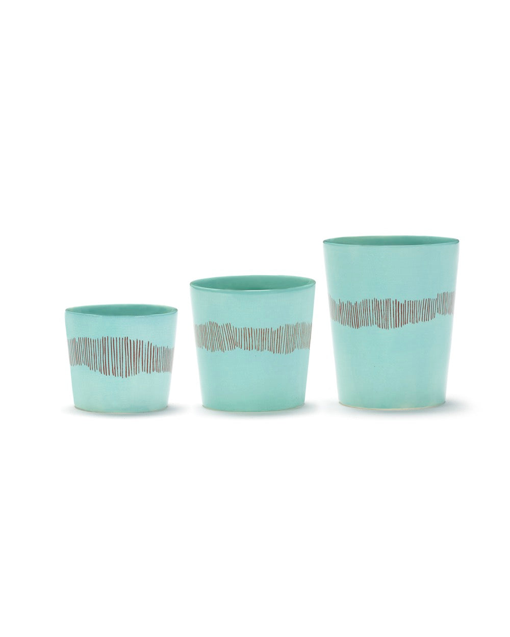 Lot De 4 Tasses À Expresso - Azur - Rouge Feast - By Ottolenghi
