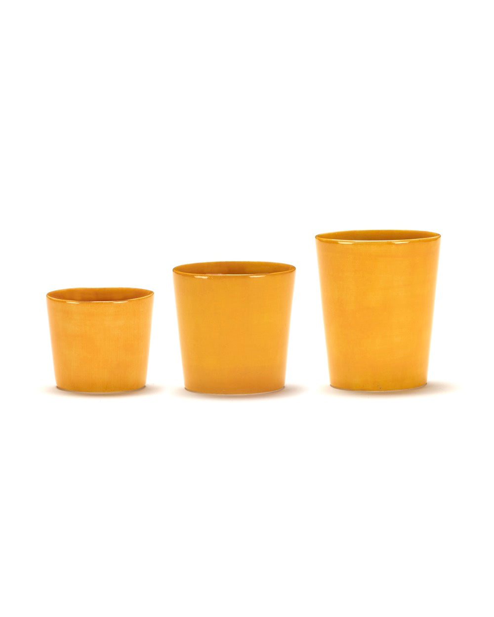Feast - Set Da 4 Tazzine Da Caffè Espresso - Gres - Giallo