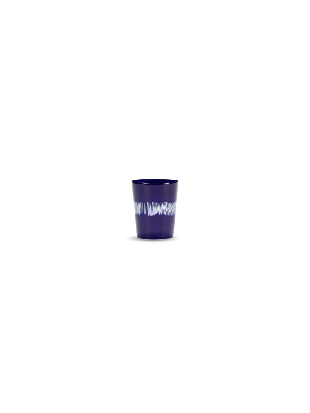 Lot De 4 Tasses À Thé - Bleu Foncé - Blanc Feast - By Ottolenghi