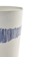 Lot De 4 Tasses À Thé - Blanc - Bleu Feast - By Ottolenghi