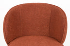 Joa - Dining Room Chair - Polyester - Terracotta/Beige