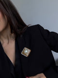 Broche Nina Ricci Vintage - Perle Et Strass
