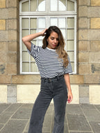 Tee-Shirt Rayé Bleu Marine Jules