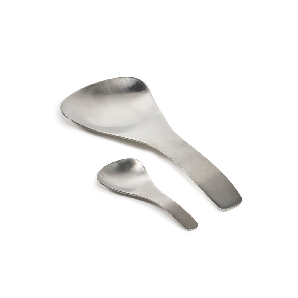 2 Cuillères Triangle L Acier Brosse - Bea Mombaers