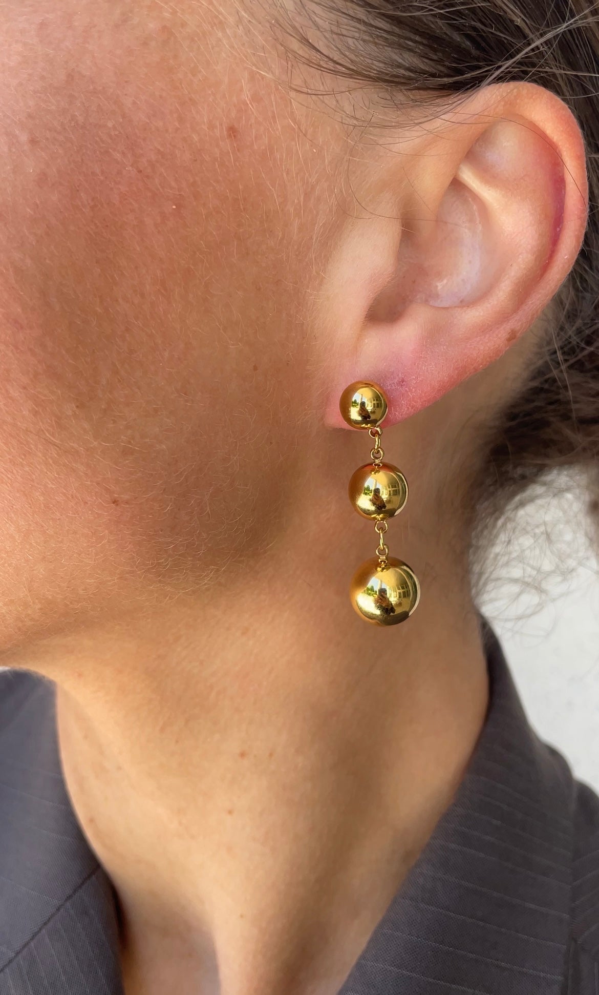 Boucles D'Oreilles Asymmetric Pearl