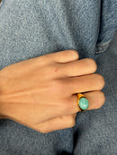 Big Amazonita Ring