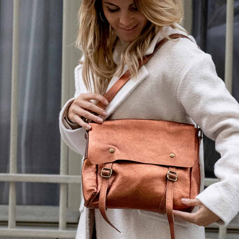 Sac À Bandoulière Nyle - Bronze