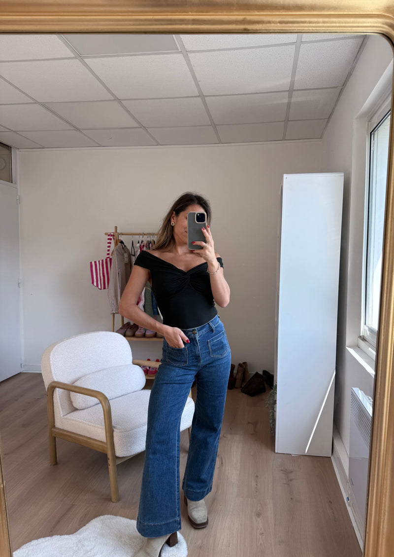 Top Carla negro
